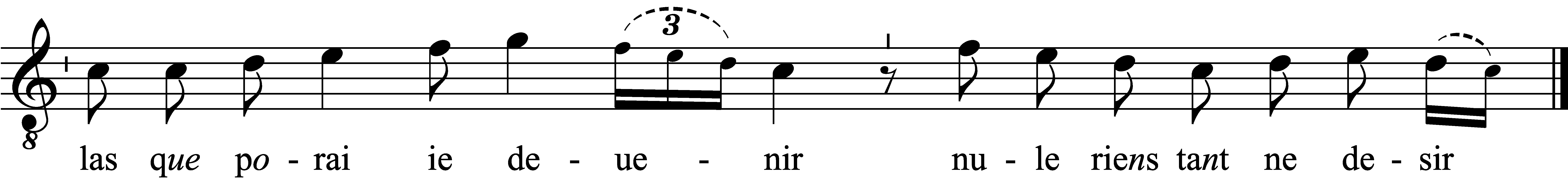 Refrain musical notation
